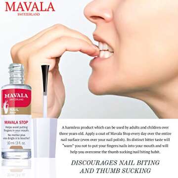 Mavala Stop Deterrent Nail Polish Treatment | Nail Care to Help Stop Putting Fingers In Your Mouth |...