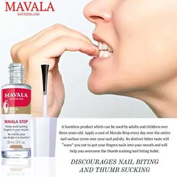 Mavala Stop Deterrent Nail Polish Treatment | Nail Care to Help Stop Putting Fingers In Your Mouth |...