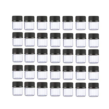 ELFENSTALL 100PCS Mini Clear Glass Essential Oil Bottles