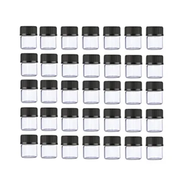 ELFENSTALL 100PCS Mini Clear Glass Essential Oil Bottles