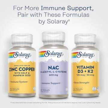 SOLARAY NAC Supplement - Immune Support & Antioxidant