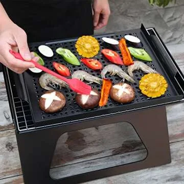 MEHE Vegetable Grill Basket for Easy Grilling and Cleanup
