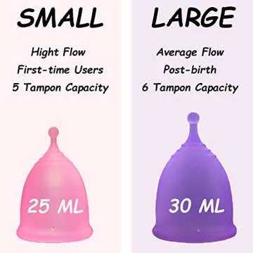 ROSA RUGOSA Menstrual Cups + Steamer Bundle - All You Need to Start Your Menstrual Cup Journey! - Feminine Hygiene - Leak-Free - up to 99.9%
