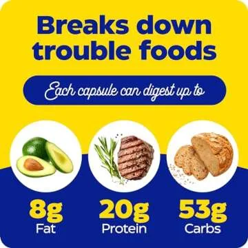 Enzymedica Digest Spectrum, Digestive Enzymes for Multiple Food Intolerances, Offers Fast-Acting Gas & Bloating Relief, 30 Count