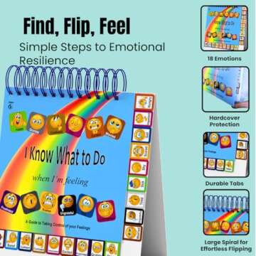 I Know What to Do Flipbook: Emotions Chart for Kids, Perfect Autism Learning Tool