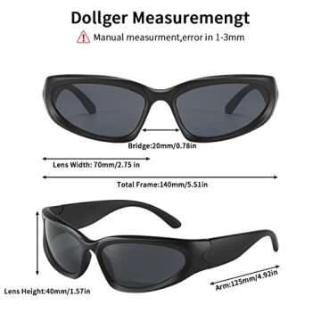 Dollger Stylish Wrap Around Sunglasses for All Ages