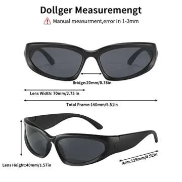 Dollger Stylish Wrap Around Sunglasses for All Ages