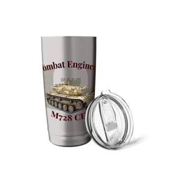 Combat Engineers U.S. Army M728 CEV Stainless Steel Insulated Tumbler