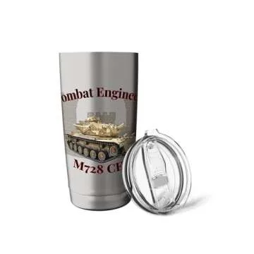Combat Engineers U.S. Army M728 CEV Stainless Steel Insulated Tumbler