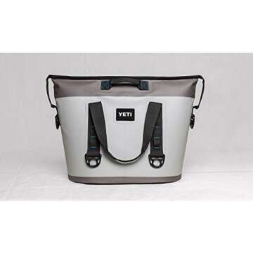 YETI Hopper Two 30 Portable Cooler, Fog Gray/Tahoe Blue