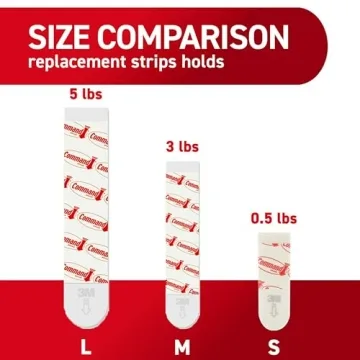 Command Large Replacement Strips for Damage-Free Hanging