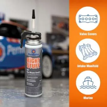 Permatex 85144 The Right Stuff 1 Minute Grey Gasket Maker, 7.5 oz