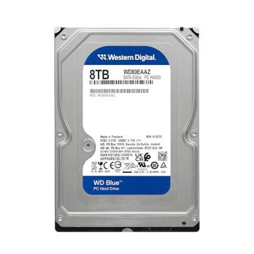 Western Digital 8TB WD Blue PC Internal Hard Drive - Reliable Large Storage Solution
