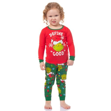 Grinch Christmas Pajama Set for Toddlers 4T