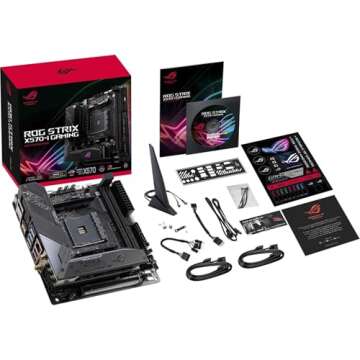ASUS ROG Strix X570-I Gaming, X570 Mini-ITX Gaming Motherboard, AMD Ryzen 3000 with PCIe 4.0, WiFi 6 (802.11ax), Intel Gigabit Ethernet, SATA 6Gb/s