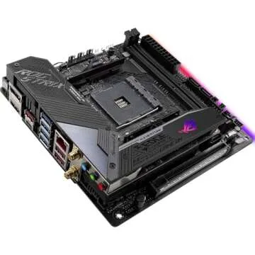 ASUS ROG Strix X570-I Gaming, X570 Mini-ITX Gaming Motherboard, AMD Ryzen 3000 with PCIe 4.0, WiFi 6 (802.11ax), Intel Gigabit Ethernet, SATA 6Gb/s