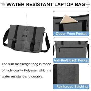 VASCHY Messenger Bag for Work Meets Stylish Functionality