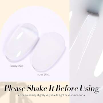 Born Pretty Milky White Gel Nail Polish for Elegant Manicures