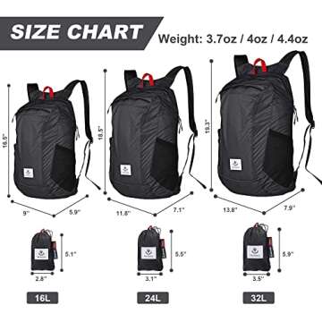 Lightweight Water Resistant 4Monster Hiking Daypack