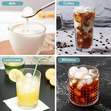 Ice Cube Trays with Lids for Freezer, 33 Sphere Ice Cube Tray with Easy Release for Iced Coffee or Ice Drinks, Ice Tray with Lids Ice Cube Mold for Reusable Ice Cubes for Ice Bucket