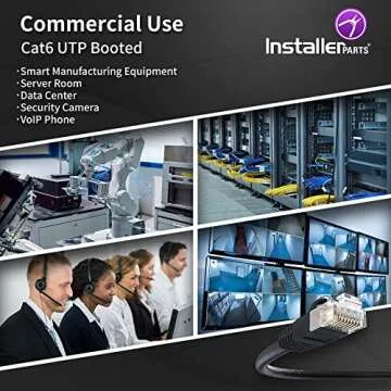 InstallerParts CAT6 Cable 4ft - 10Gbps Ethernet Patch Cable