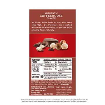 Torani Puremade Chocolate Hazelnut Sauce 16.5 OZ