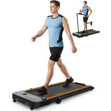 UREVO 2 in 1 Under Desk Treadmill for Home Office