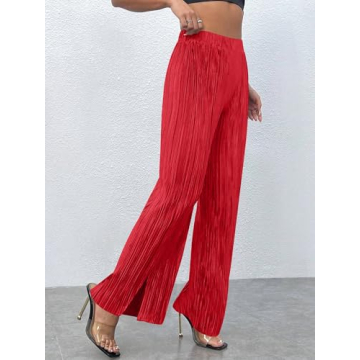 CXXQ Women’s Stylish Wide Leg Pants - Casual Comfort Fashion