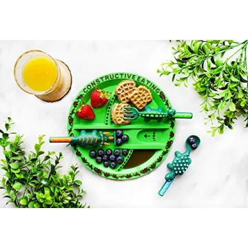 Constructive Eating Plate Set for Kids 1-3 Years