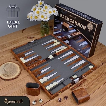 Backgammon Sets for Adults | Travel Board Game | Fun for All Ages