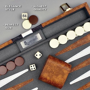 Backgammon Sets for Adults | Travel Board Game | Fun for All Ages