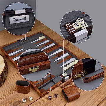 Backgammon Sets for Adults | Travel Board Game | Fun for All Ages
