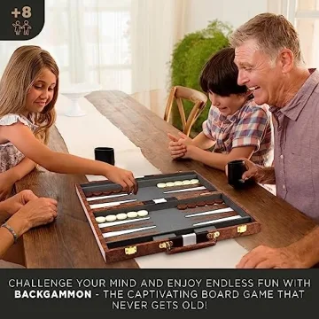 Backgammon Sets for Adults | Travel Board Game | Fun for All Ages