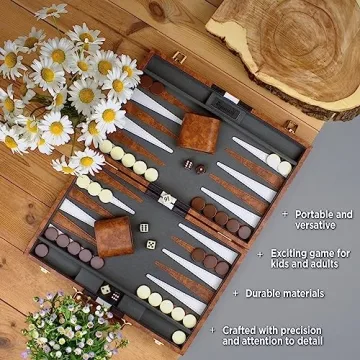 Backgammon Sets for Adults | Travel Board Game | Fun for All Ages