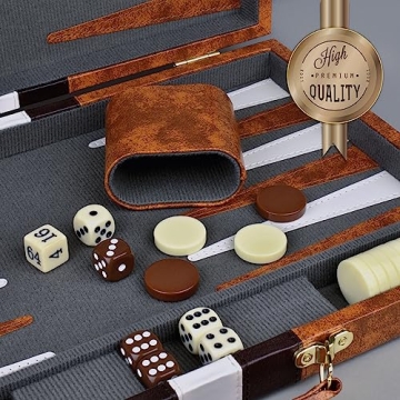 Backgammon Sets for Adults | Travel Board Game | Fun for All Ages