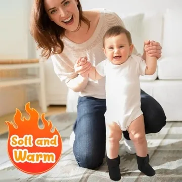 Warm Baby Booties 6-12 Months Unisex Fleece Shoes