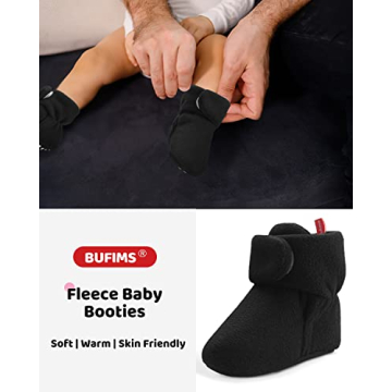 Warm Baby Booties 6-12 Months Unisex Fleece Shoes