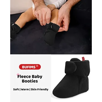 Warm Baby Booties 6-12 Months Unisex Fleece Shoes