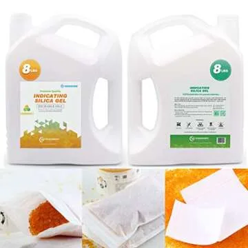 Wisesorb 8LBS Indicating Silica Gel Beads - Reusable Moisture Control