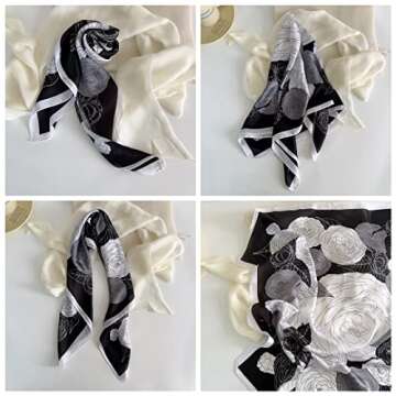 Livrerpi Silk Feeling Head Scarf for Women - 27.5 inch