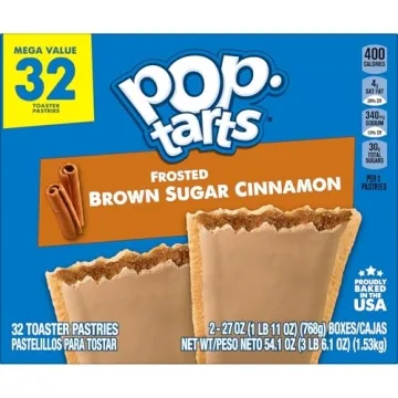 Brown Sugar Cinnamon Pop-Tarts Family Pack of 32