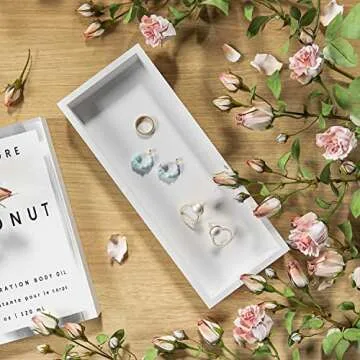 Stylish Bamboo Bathroom Vanity Tray for Home Organization