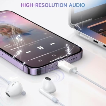 Quality Wired Earbuds for iPhone with Microphone