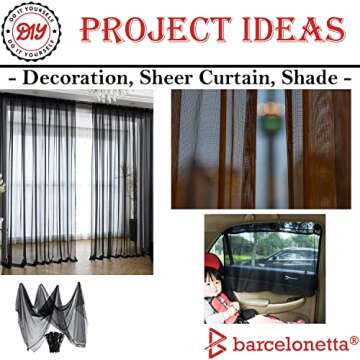 Premium 4-Way Stretch Mesh Fabric Roll | 5 Yards of Versatile Sheer Material