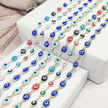 YANCHUN Evil Eye Necklace Turkish Evil Eye Pendant Necklace for Women Men Ojo Turco Lucky Protection Jewelry Gift for Women Men