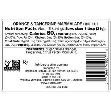 Tiptree Double One Orange & Tangerine Marmalade, 12 Ounce Jar