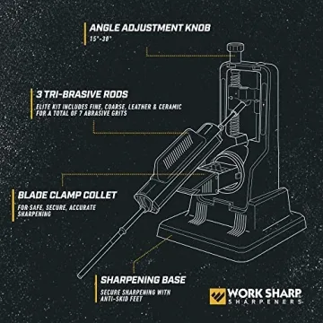 Work Sharp Precision Adjust Elite Knife Sharpener for All Knives