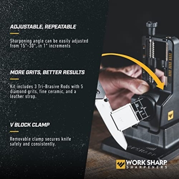 Work Sharp Precision Adjust Elite Knife Sharpener for All Knives
