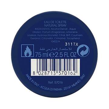 Acqua Di Parma Blue Mediterraneo Arancia Di Capri Eau de Toilette Spray for Men, 2.5 Ounce
