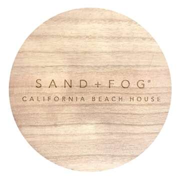 Sand + Fog Scented Candle-California Beach House-Additional Scents and Sizes–100% Cotton Lead-Free Wick-Luxury Air Freshening Jar Candles-Perfect Home Décor for Cocktail Table–23oz